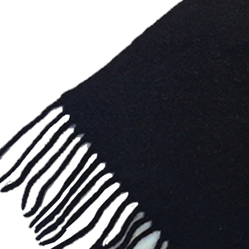 Black Wool Blended Muffler