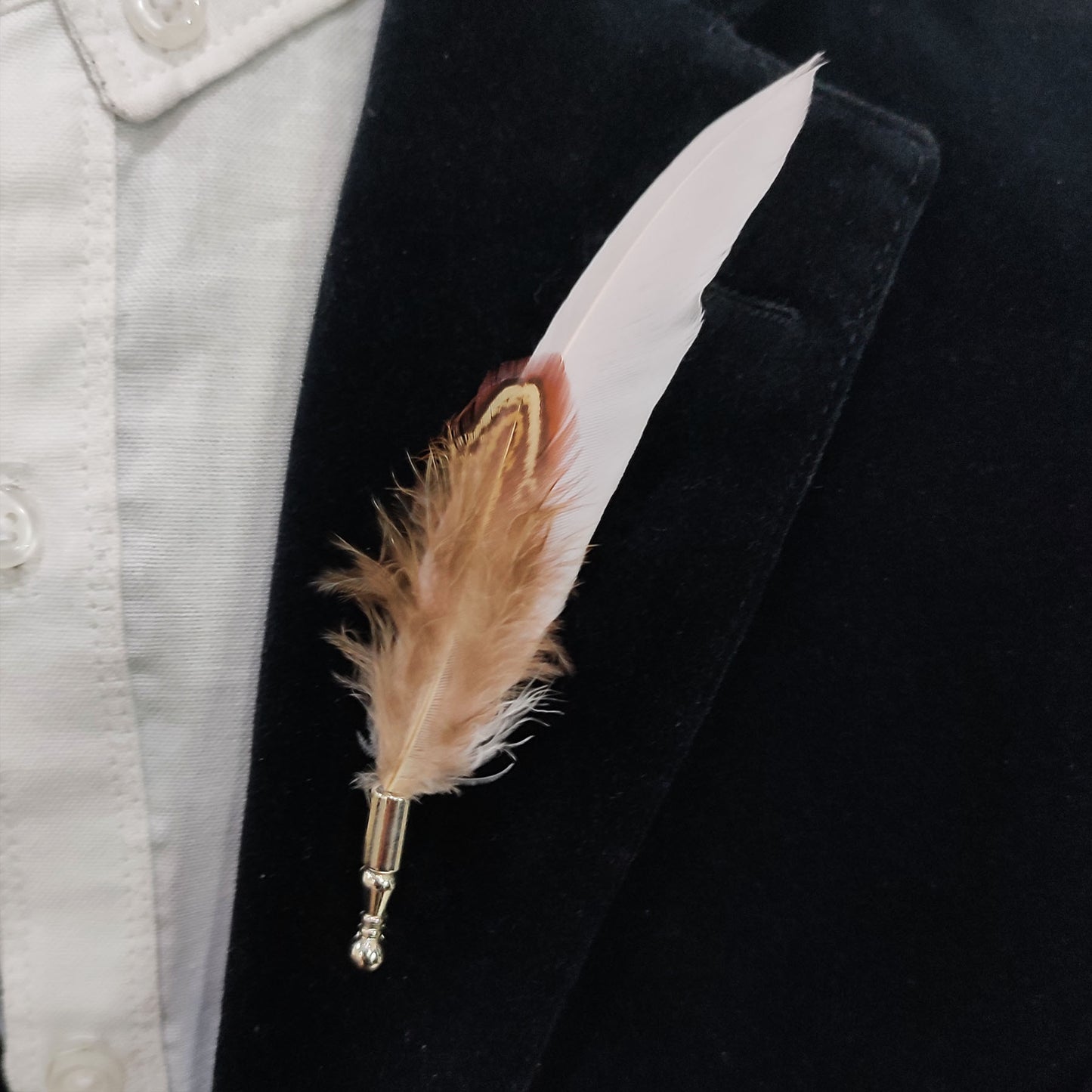 White Feather Pin