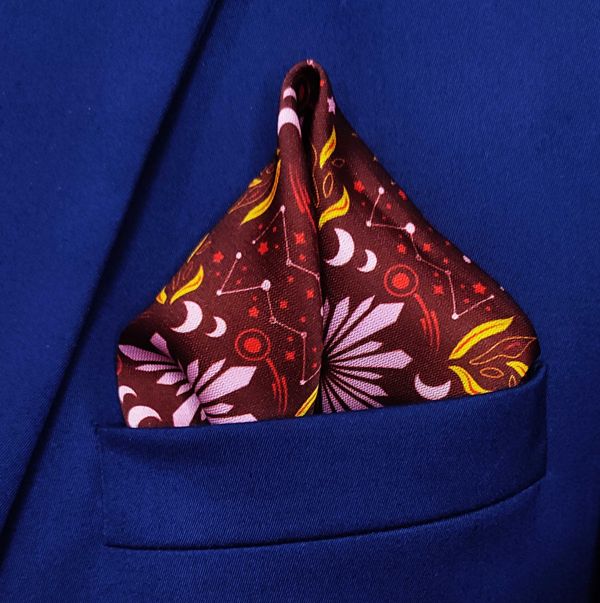 Crimson Sultan- Premium Silk Pocket Square