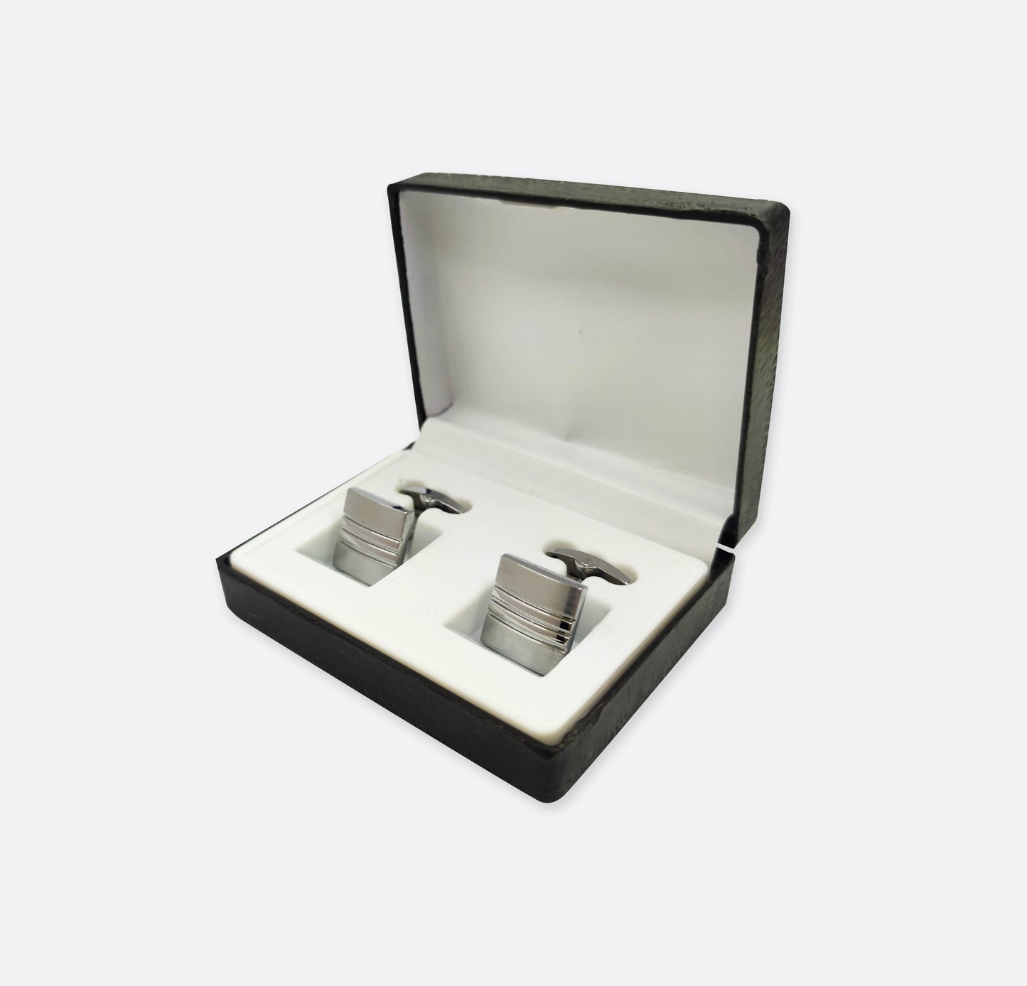Silver Striped cufflinks