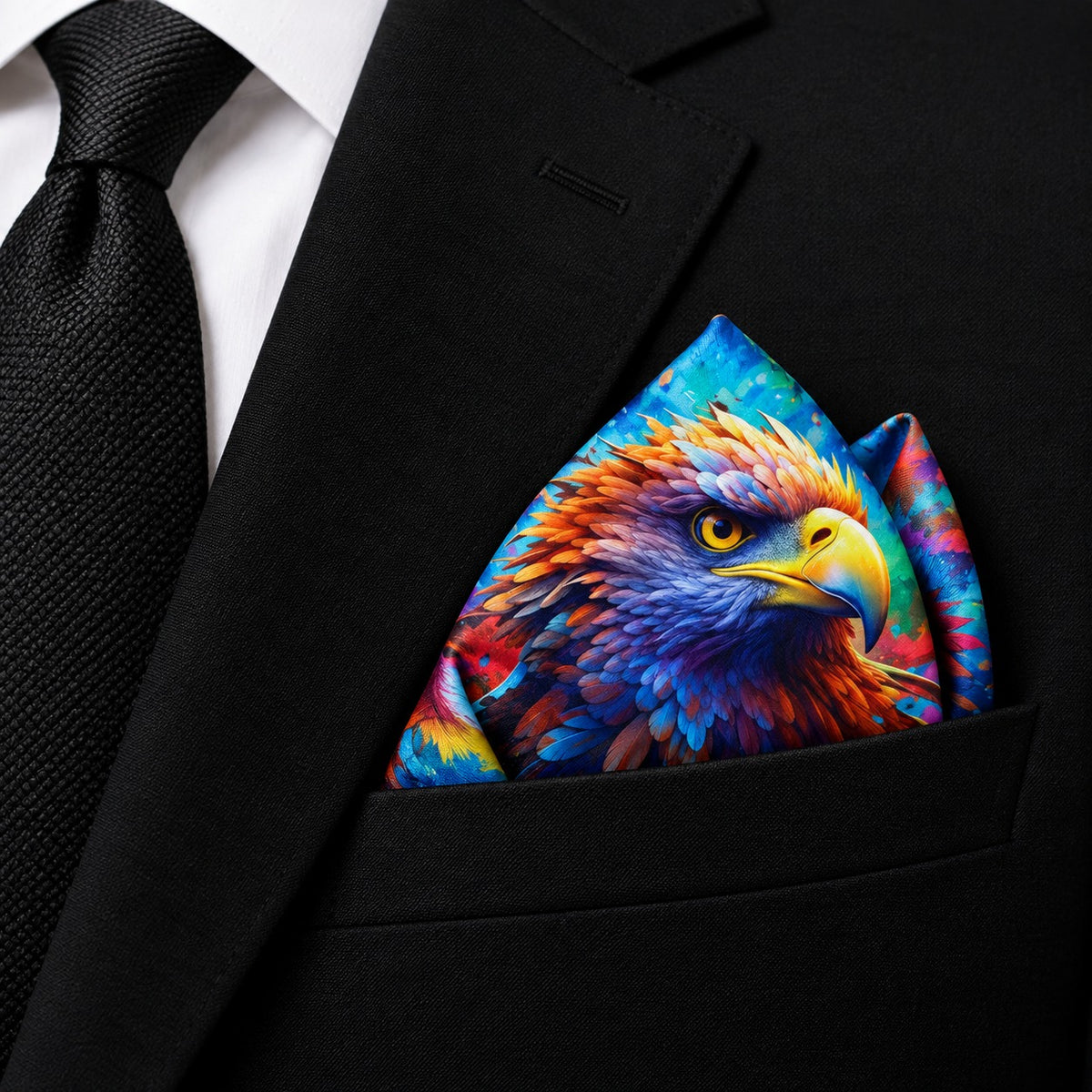 Crown of the Skies- Premium Silk Pocket Square