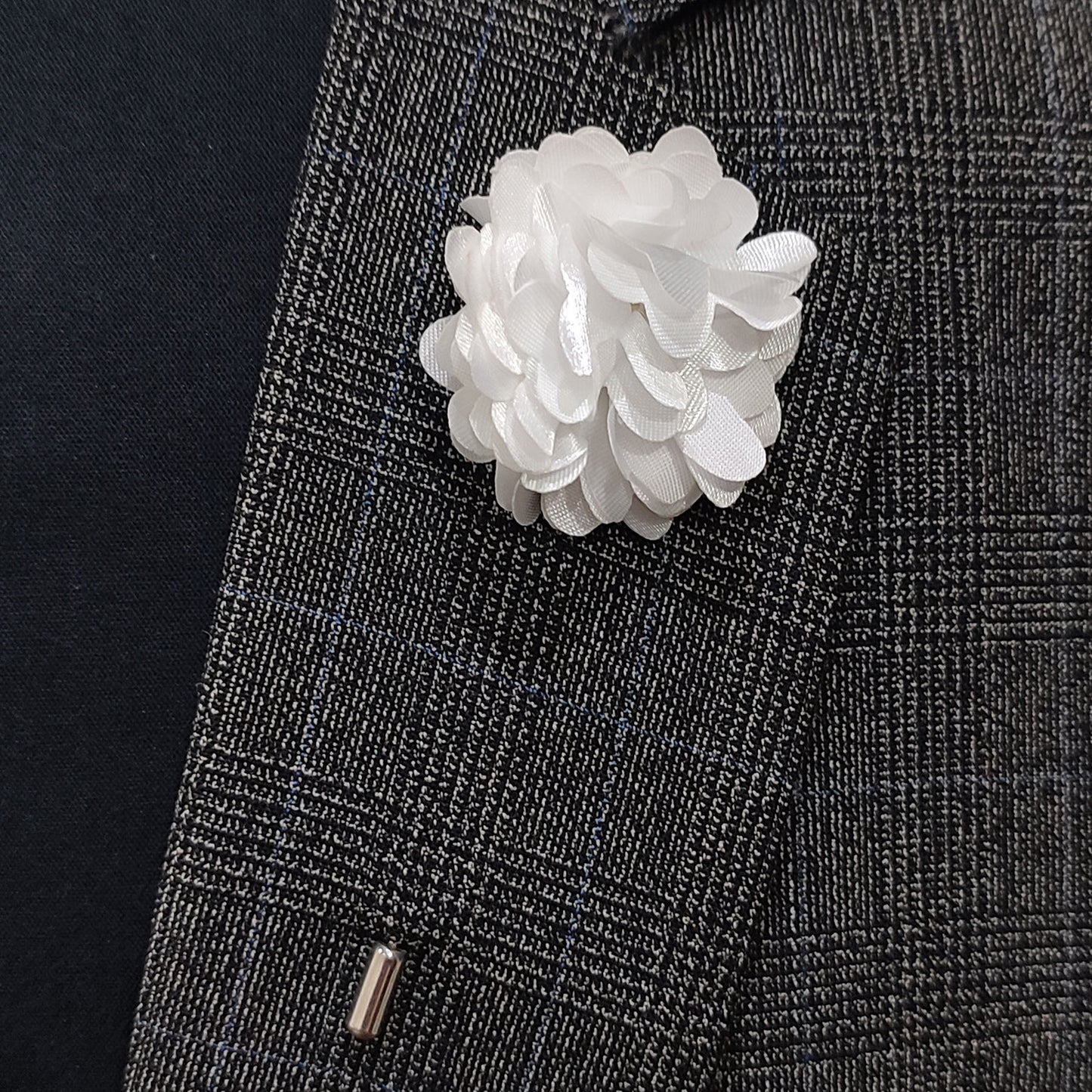 White Flower Pin