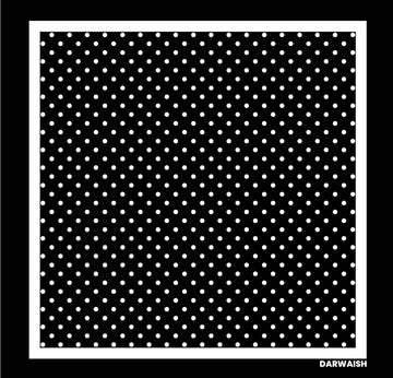 Darwaish Classic Noir- Premium Silk Pocket Square