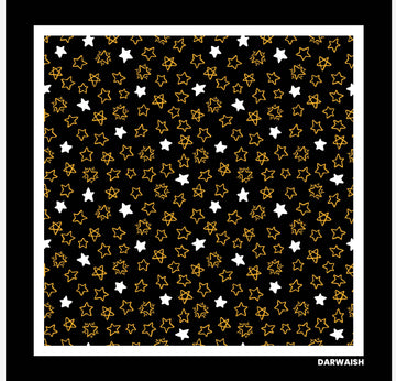 Golden Galaxy- Premium Silk Pocket square