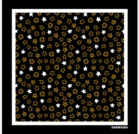 Golden Galaxy- Premium Silk Pocket square