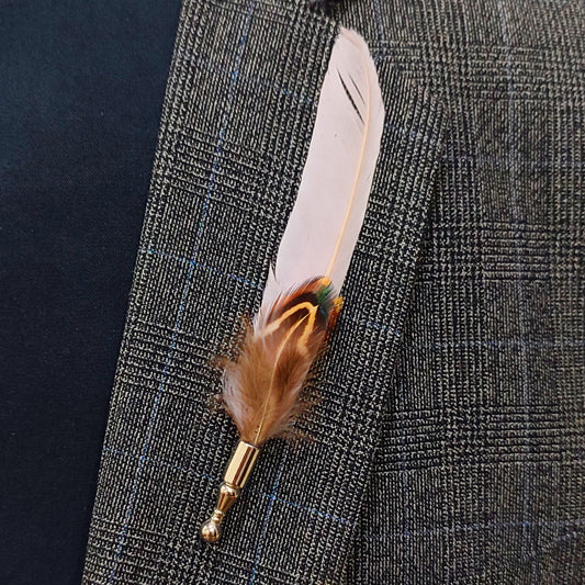 White Feather Pin
