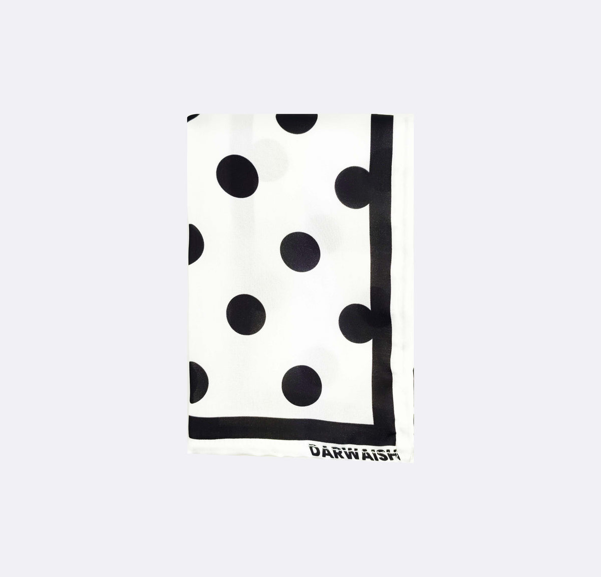 White Polka Dot- Premium Silk Pocket Square