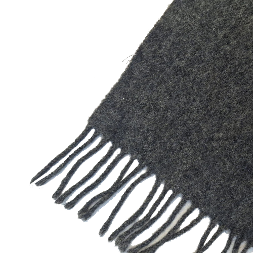 Grey Wool Blended Muffler