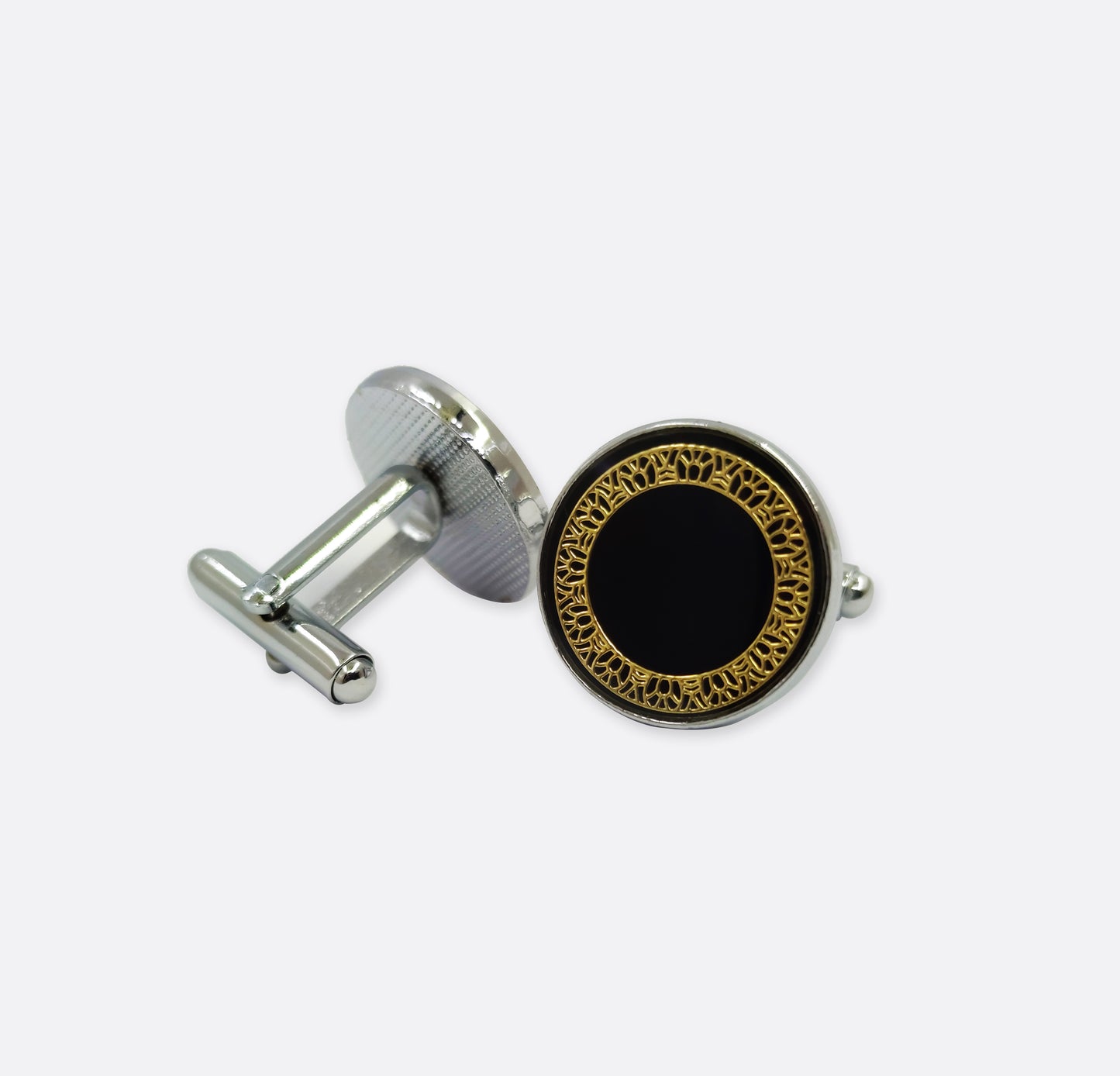 Brown Checkered Cufflinks