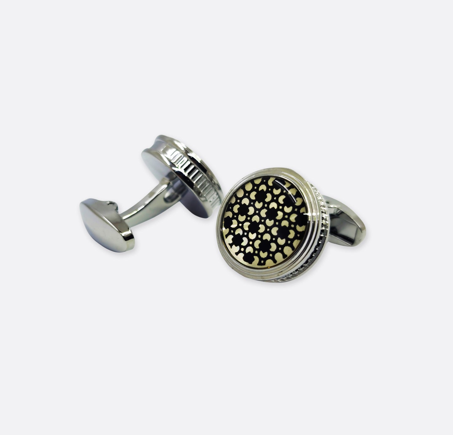Skin floral style cufflinks