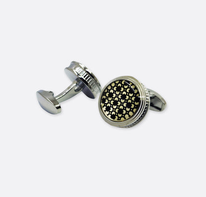 Skin floral style cufflinks