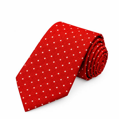Red Doted Tie