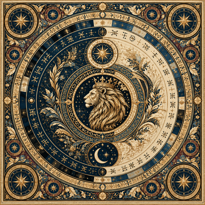 Royal Astrological Silk Square