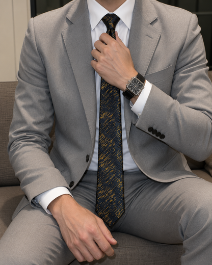 Black and Gold Premium Tie