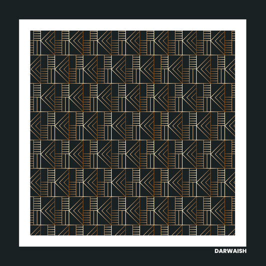 Bronze Matrix- Premium Silk Pocket Square