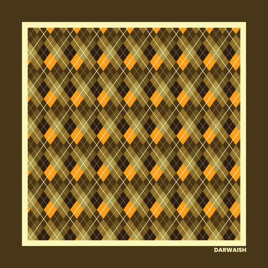 Amber Highlands- Premium Silk Pocket Square