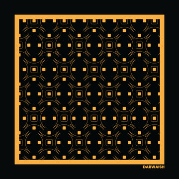Gilded Matrix- Premium Silk Pocket Square