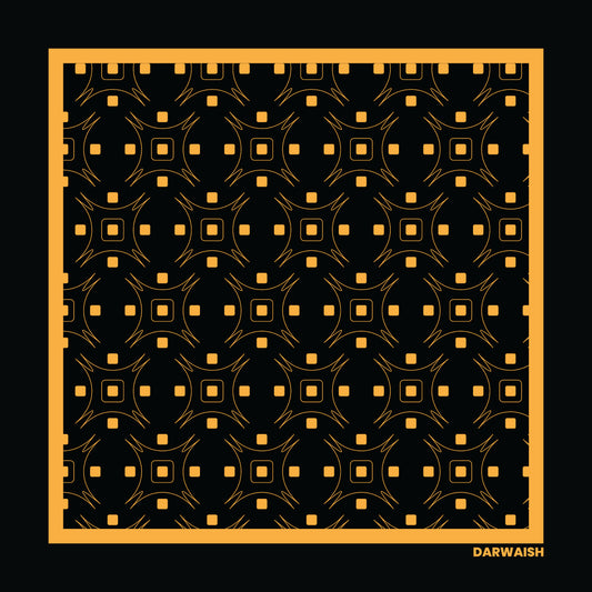 Gilded Matrix- Premium Silk Pocket Square