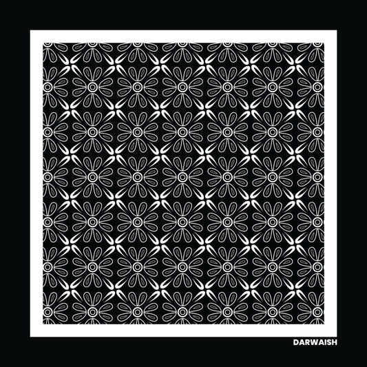 Midnight Motif- Premium Silk Pocket Square