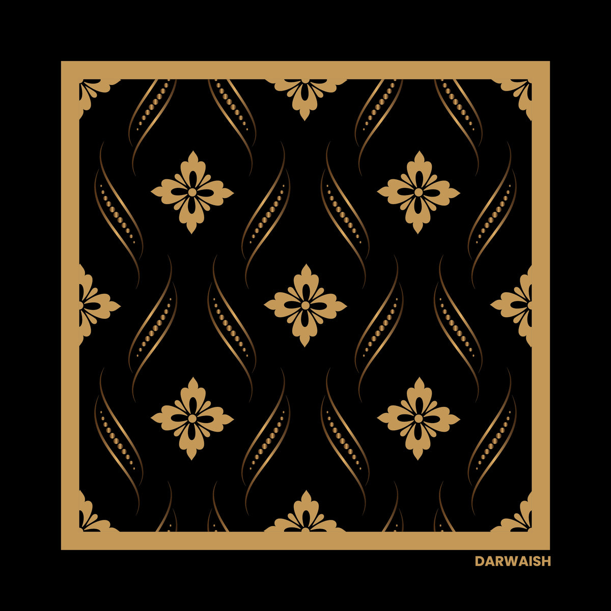Midnight Royale-Premium Silk Pocket Square