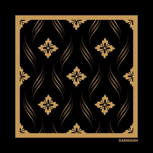 Midnight Royale-Premium Silk Pocket Square