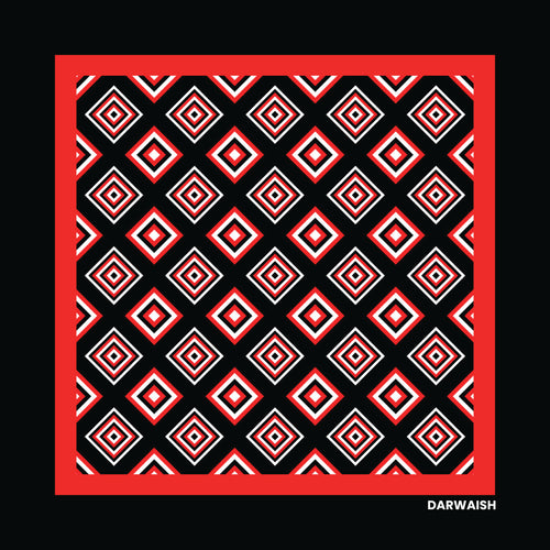 Crimson Code-Premium Silk Pocket Square