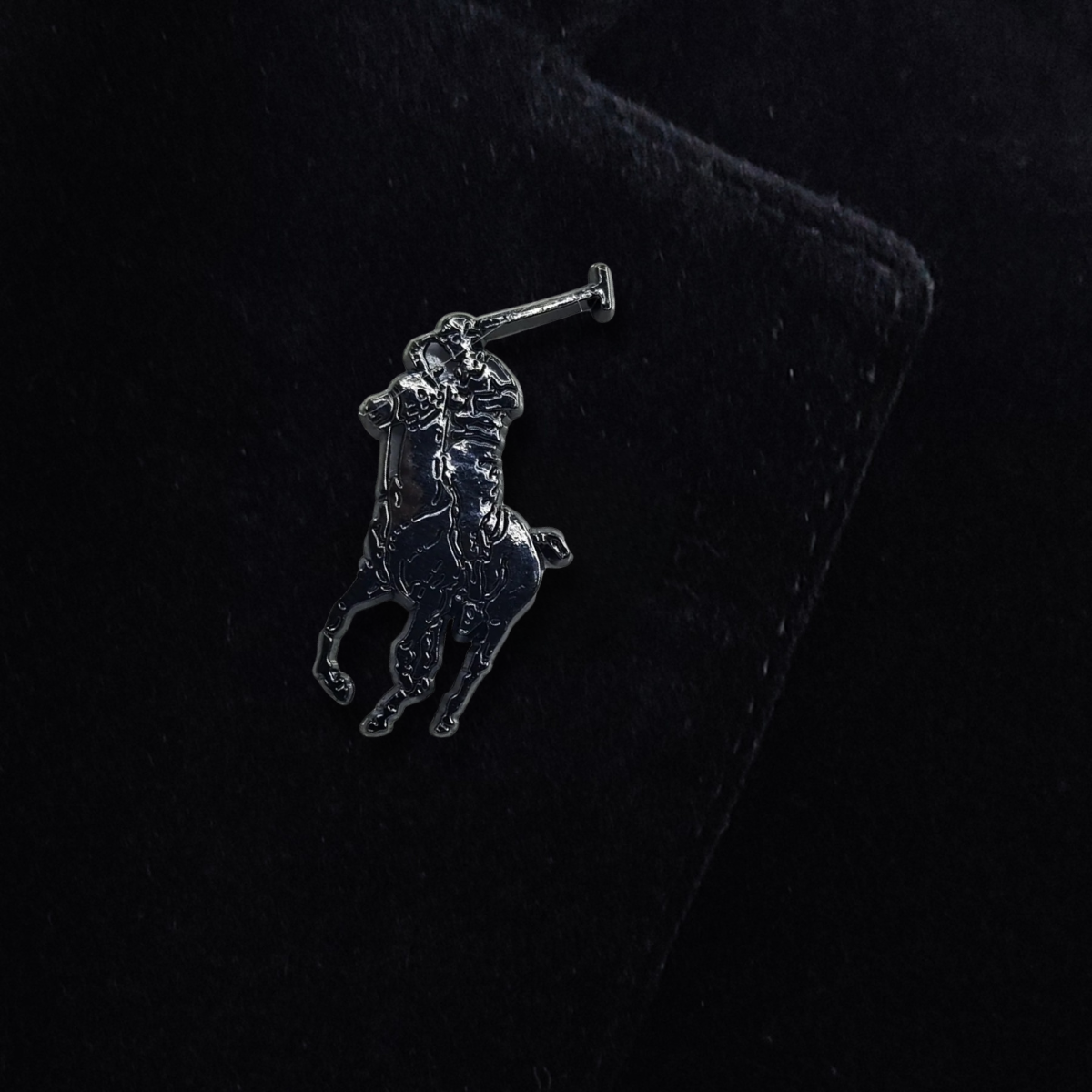 Black Polo  Horse