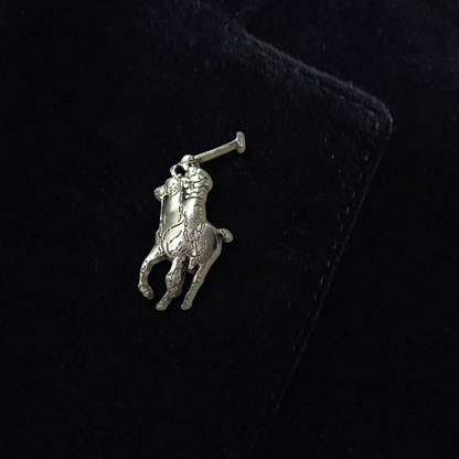 Silver Polo Horse