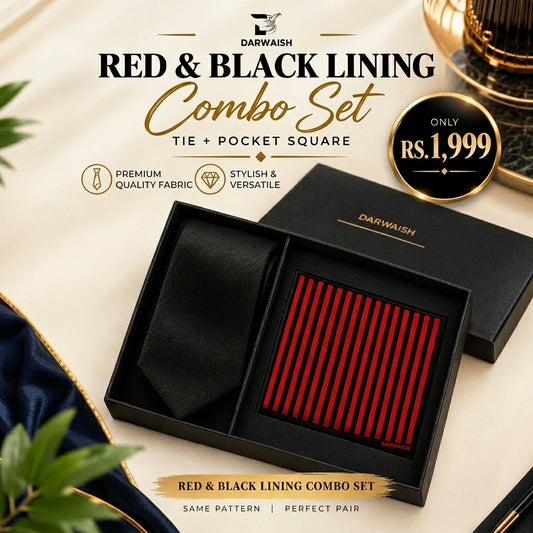 Red & Black Lining