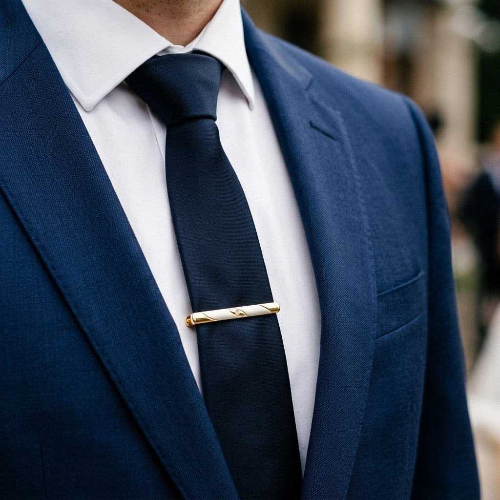 silver & Golden Designed Tie pin