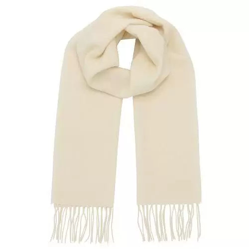 white Wool Blended Muffler*