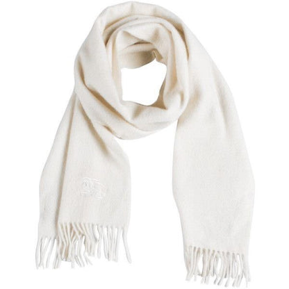 white Wool Blended Muffler*