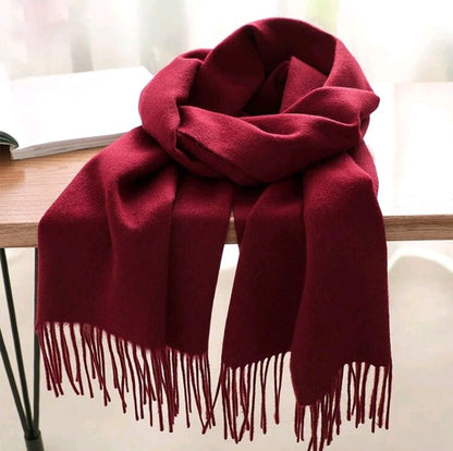 Mehroon Wool Blended Muffler*