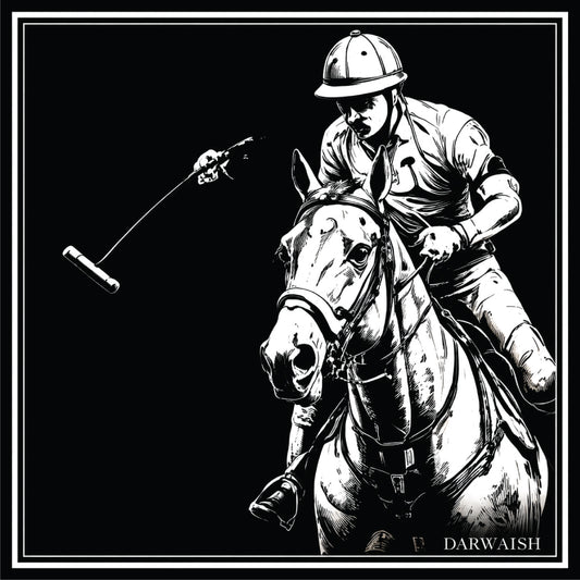 Monochrome Rider Vanguard- Premium Silk Pocket Square