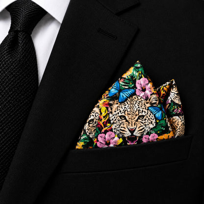 Leopard Royale- Premium Silk Pocket Square