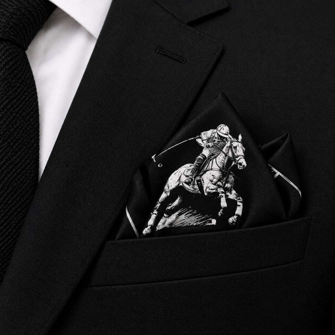 Darwaish Polo Heritage- Premium Silk Pocket Square