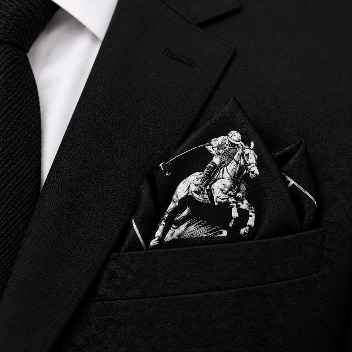 Darwaish Polo Heritage- Premium Silk Pocket Square