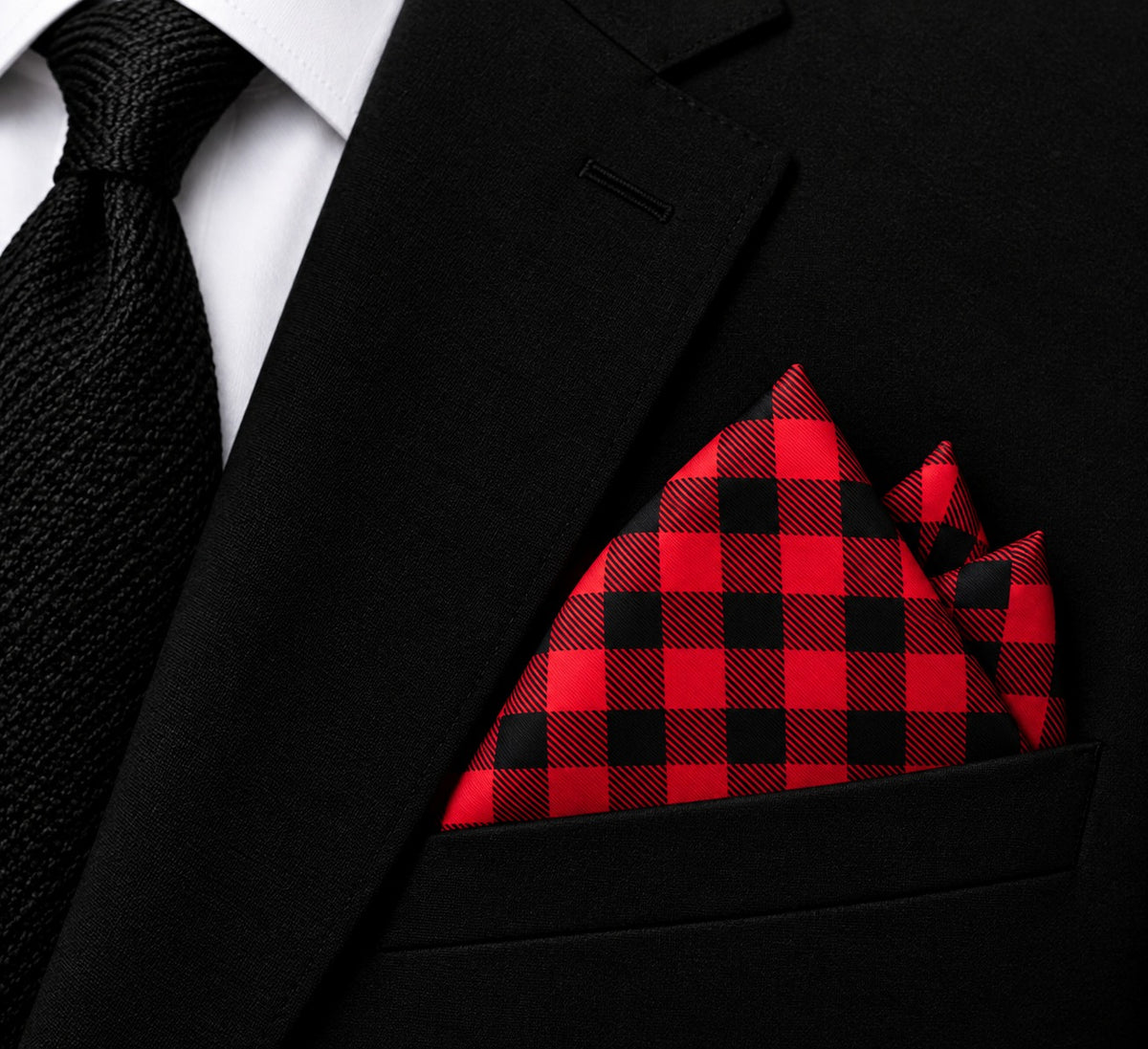 Crimson Buffalo- Premium Silk Pocket Square