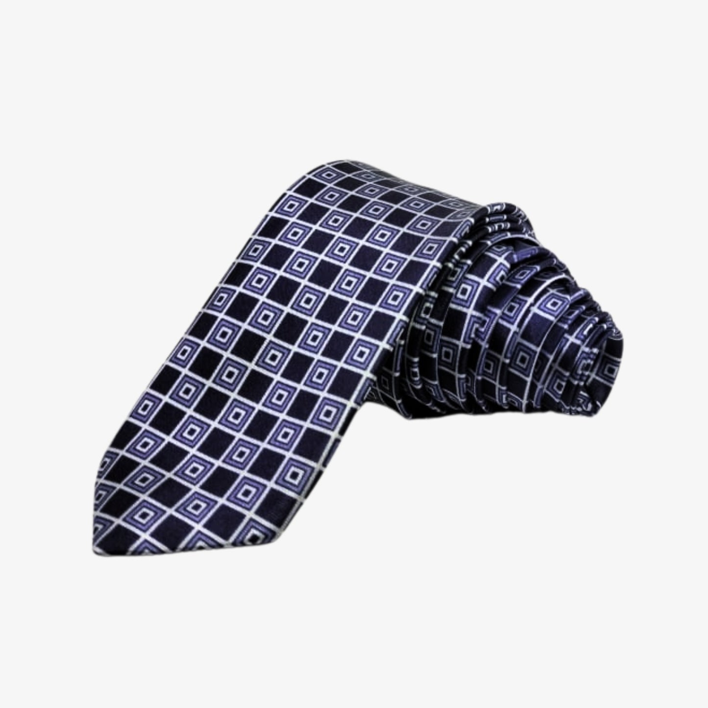 Navy Geometric Tie