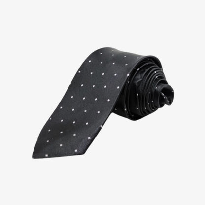 Black Mini Dot Tie