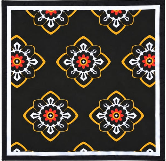 Sultan's Bloom- Premium Silk Pocket Square