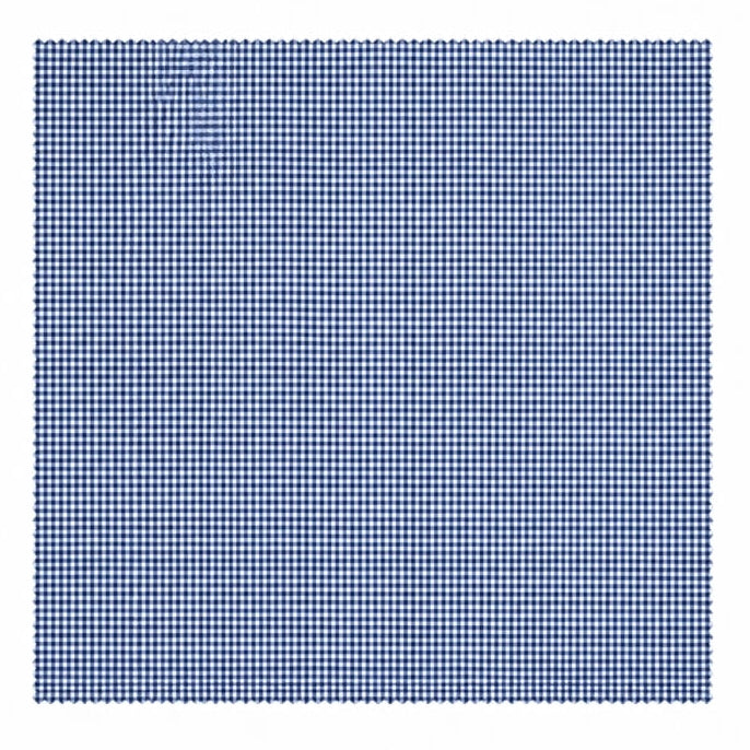 Blue Gingham- Premium Silk Pocket Square