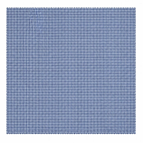 Blue Gingham- Premium Silk Pocket Square
