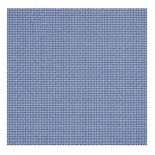 Blue Gingham- Premium Silk Pocket Square