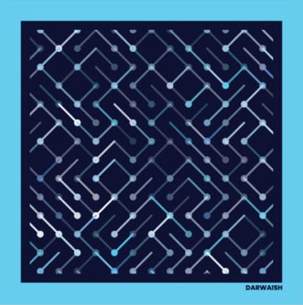 Cyber Circuit- Premium Silk Pocket Square
